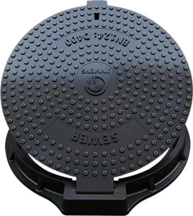 Which requires less maintenance: a resin manhole cover or a concrete manhole cover?