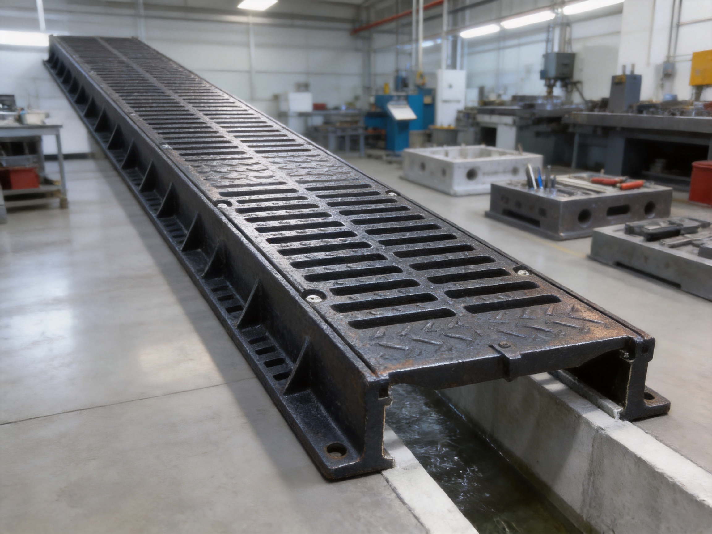 Linear Ductile Iron Drainage Grates for Heavy-Duty Stormwater Management