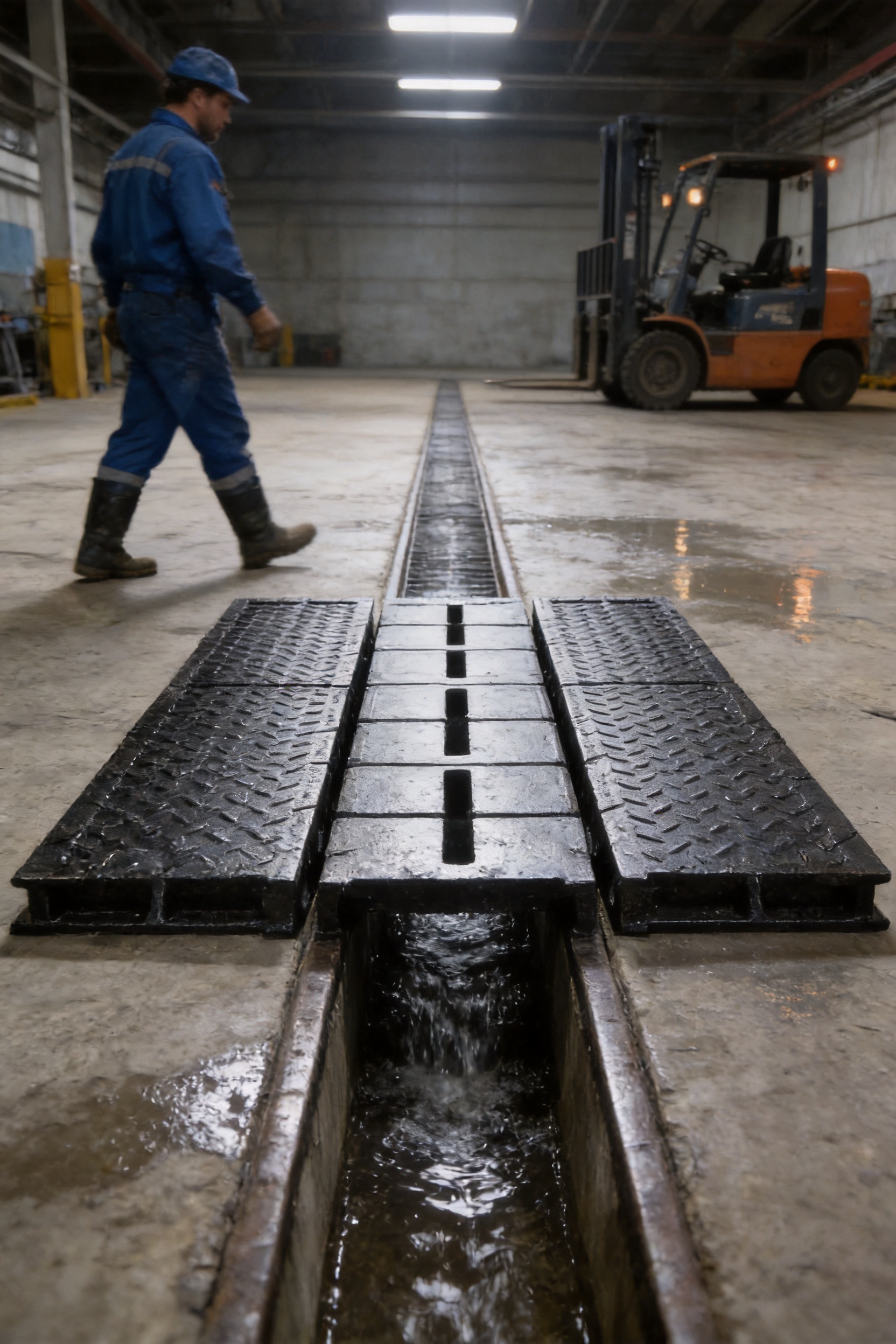Non-slip Industrial Cast Iron Ditch Covers for Heavy-Duty Drainage Safety