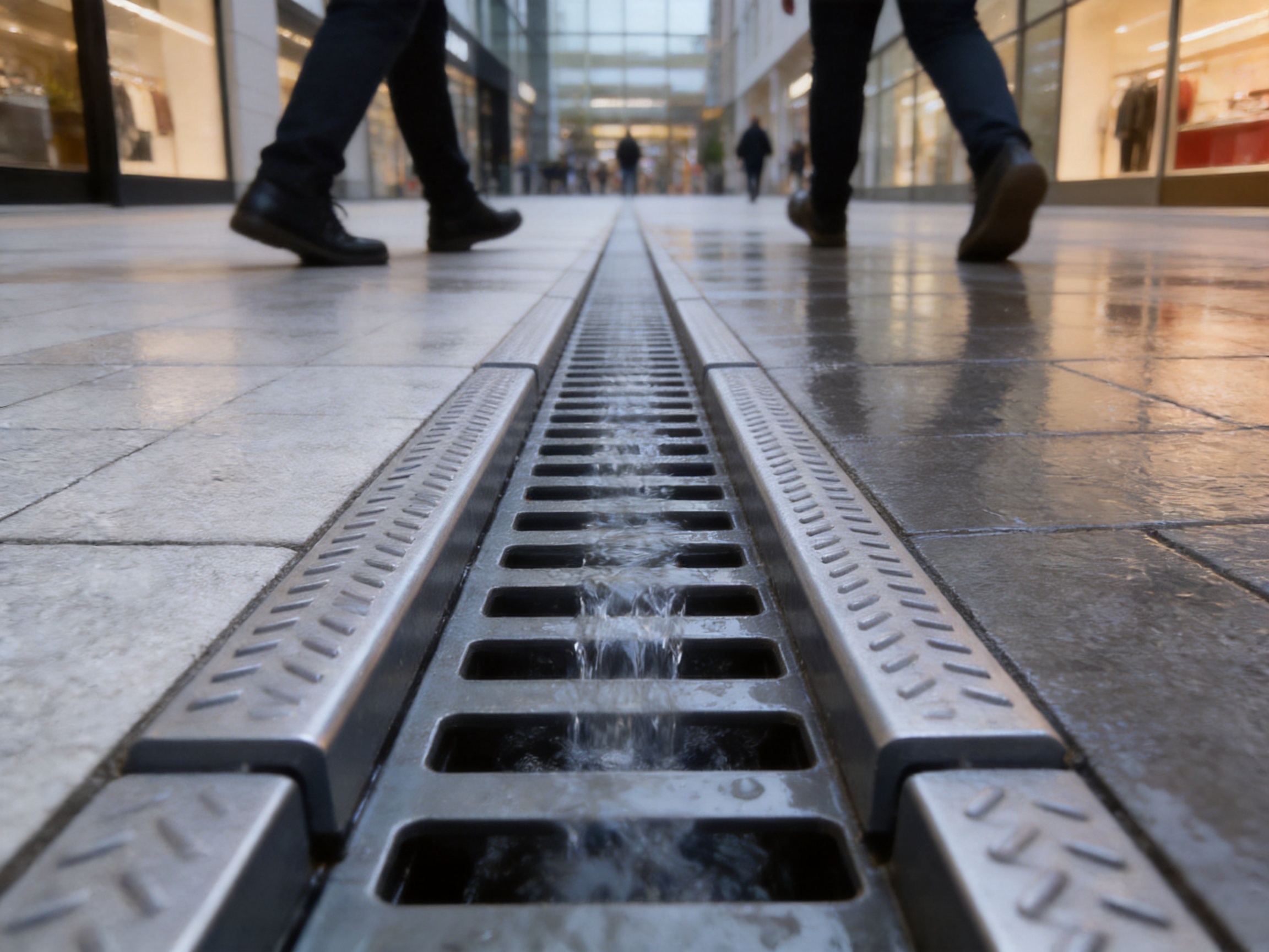 Anti-Slip and Wear-Resistant Linear Drainage Channel for High-Traffic Water Management